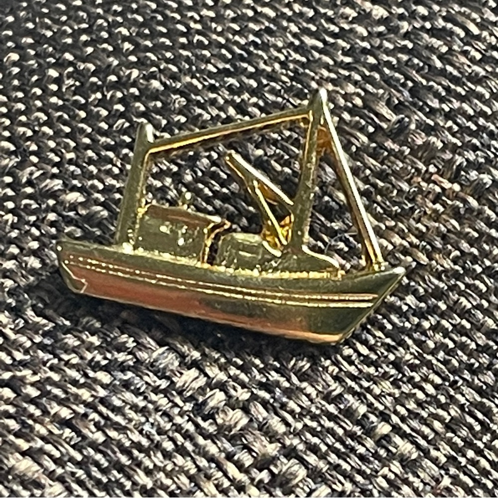 Golden Ship Pin